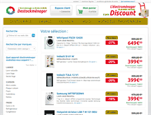 Tablet Screenshot of destockmenager.fr